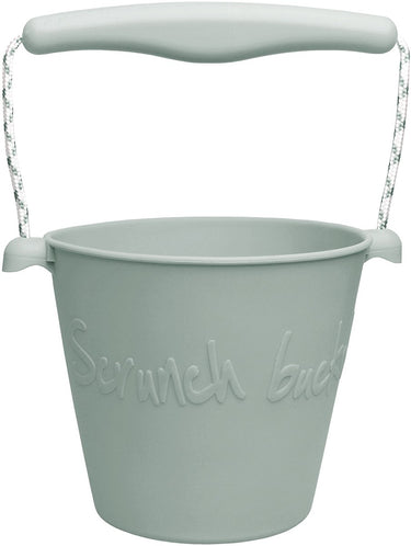 Scrunch speelgoedemmer - groen - opvouwbaar - recycleerbaar