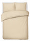Hush. living hush living - dekbedovertrek 100% katoen - 144tc - soepel en ademend - 200x220+20cm - 2 x 60x70cm kussenslopen - met bevestigingslusjes - zand