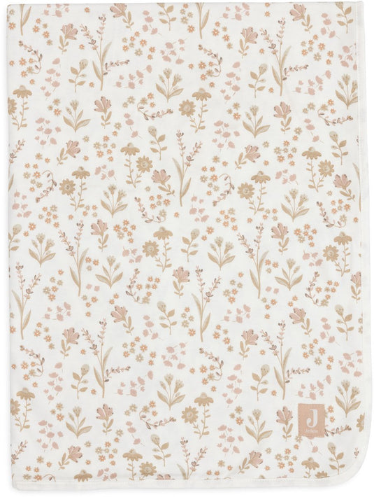 Jollein deken wieg jersey 75x100cm - wiegdekentje baby - bloomy
