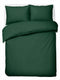 Hush. living hush living - dekbedovertrek 100% katoen - 144tc - soepel en ademend - 240x220+20cm - 2 x 60x70cm kussenslopen - met bevestigingslusjes - donkergroen