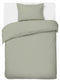 Hush. living hush living - dekbedovertrek percale 100% katoen - 200tc - extra fris en koel - sterk en slijtvast - 140x220+20cm - 60x70cm kussensloop - met bevestigingslusjes - lichtgroen