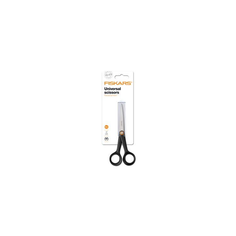 Load image into Gallery viewer, Fiskars 1067002 - uni schaar ff 17cm, zwart | 5 stuks
