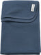 Meyco baby jacquard wiegdeken - indigo - 75x100cm - 0.5 tog