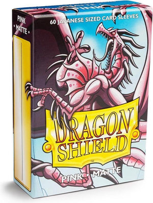 Arcane tinmen dragon shield card sleeves: japanese matte pink (59x86mm) - 60 stuks