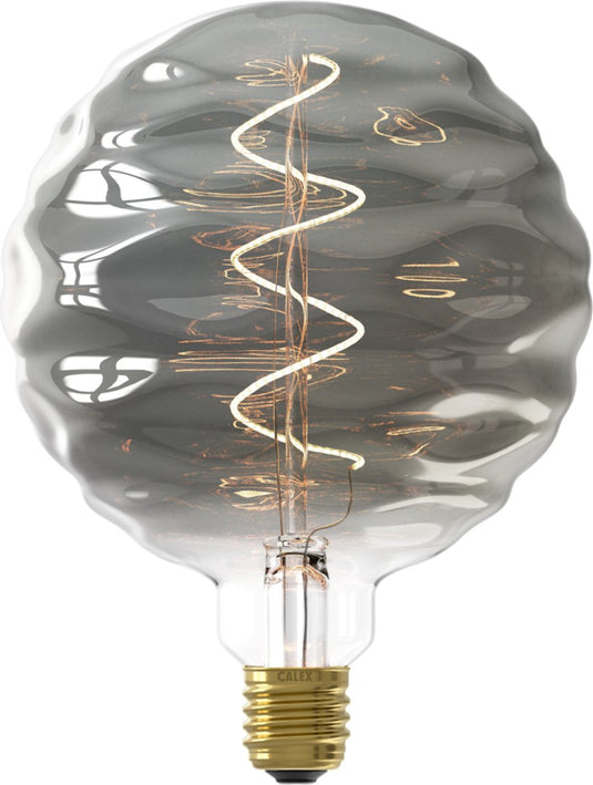 Calex bilbao xxl titanium - e27 led lamp - filament lichtbron dimbaar - 4w - warm wit licht