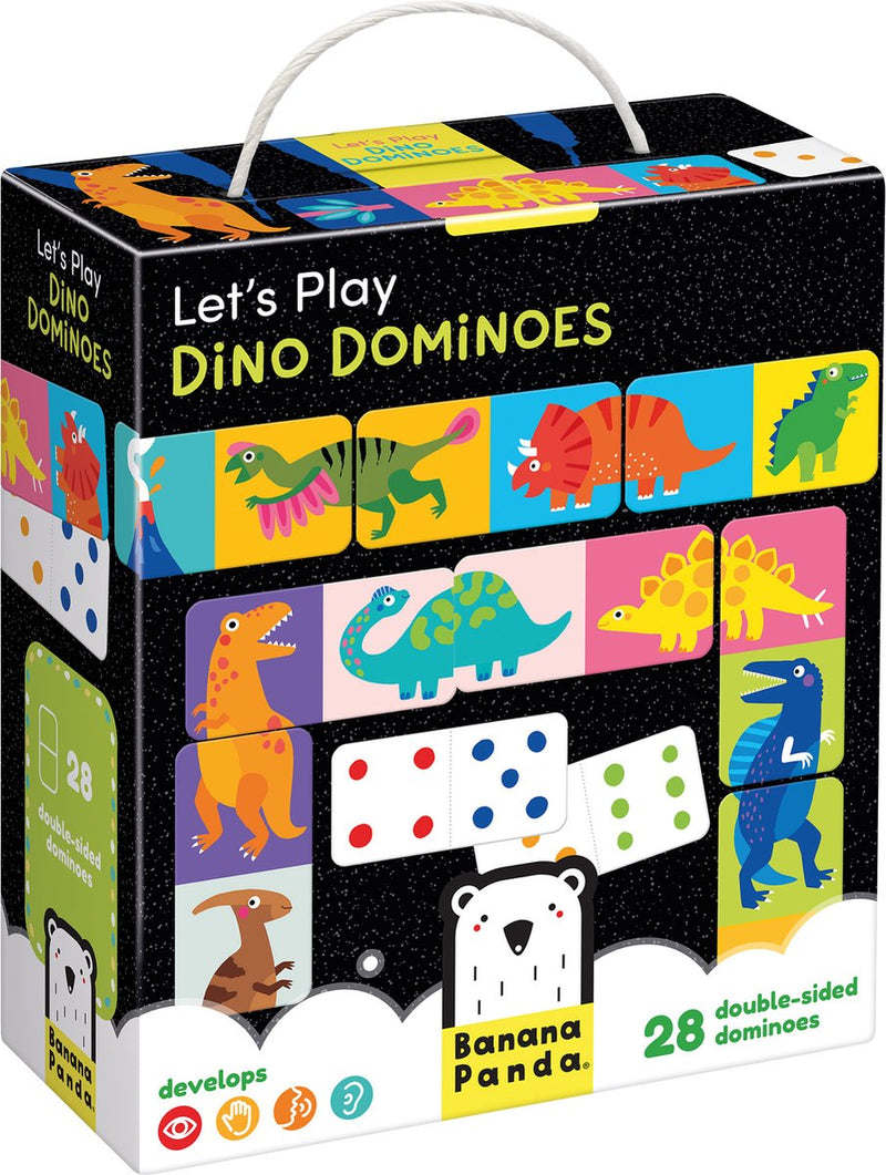 Load image into Gallery viewer, Banana panda laten we dino domino spelen 2+
