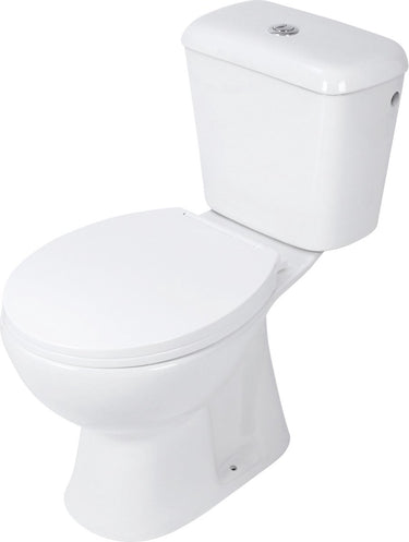Differnz toiletpot duoblok staand achter onder onderuit wit
