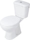 Differnz toiletpot duoblok staand achter onder onderuit wit