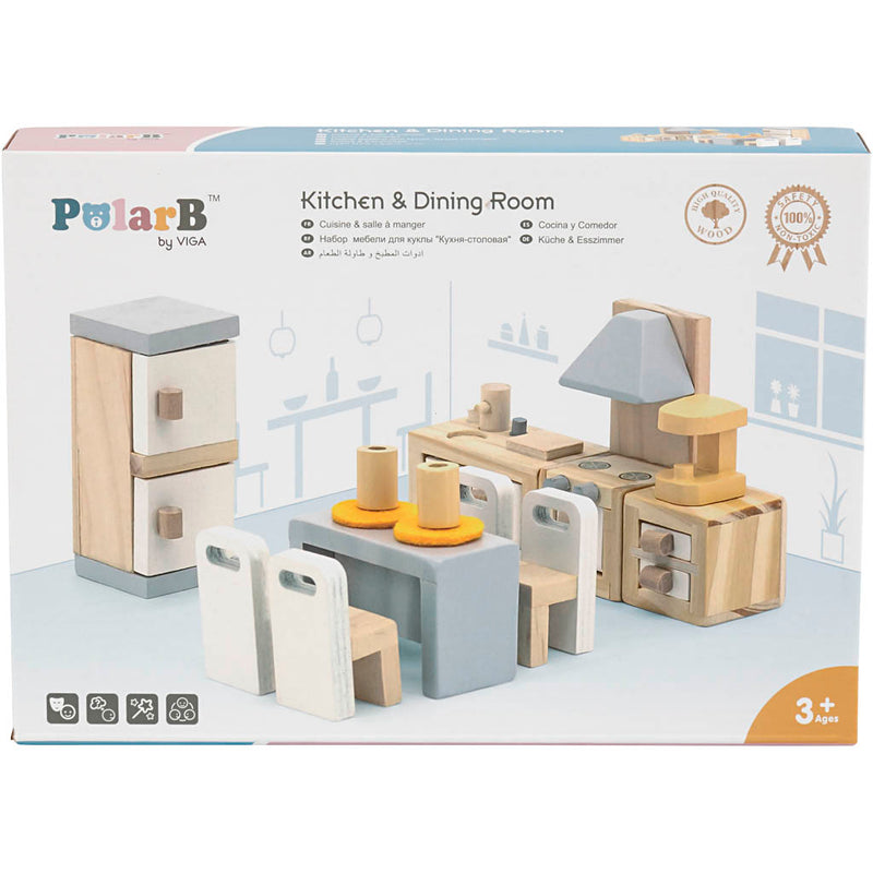 Afbeelding laden in galerijviewer, Https: www.cchobby.nl viga-meubilair-voor-poppenhuis-keuken-afm-2x2x7-5-cm-9-onderdelen-1-set

