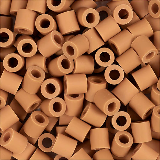Nabbi biobeads van , afm 5x5 mm, gatgrootte 2,5 mm, medium, caramel, 1000 stuk 1 doos