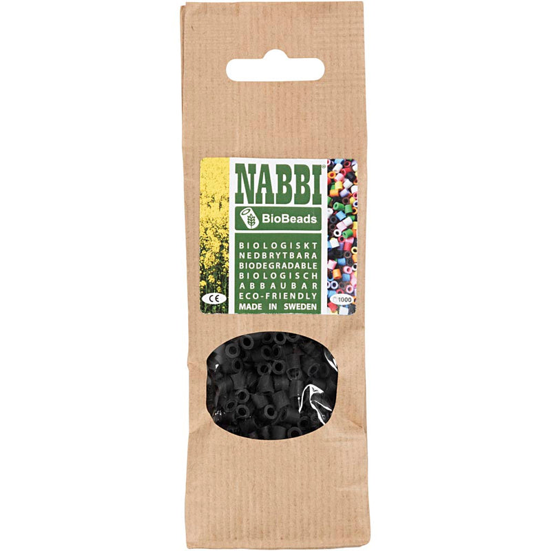 Load image into Gallery viewer, Creativ company nabbi biobeads 5x5mm zwart - 1000st.

