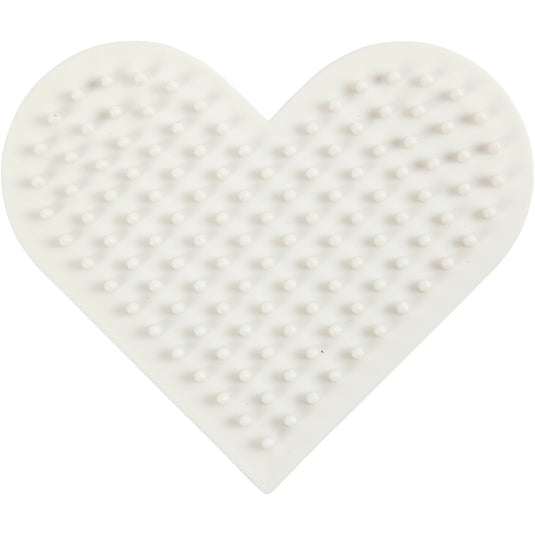 Creativ company nabbi biobeads grondplaat klein hart 7x8,5cm