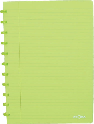 Atoma trendy schrift, ft a4, 144 bladzijden, gelijnd, transparant groen