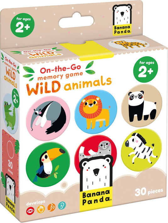 Banana panda on-the-go memo spel wilde dieren 2+