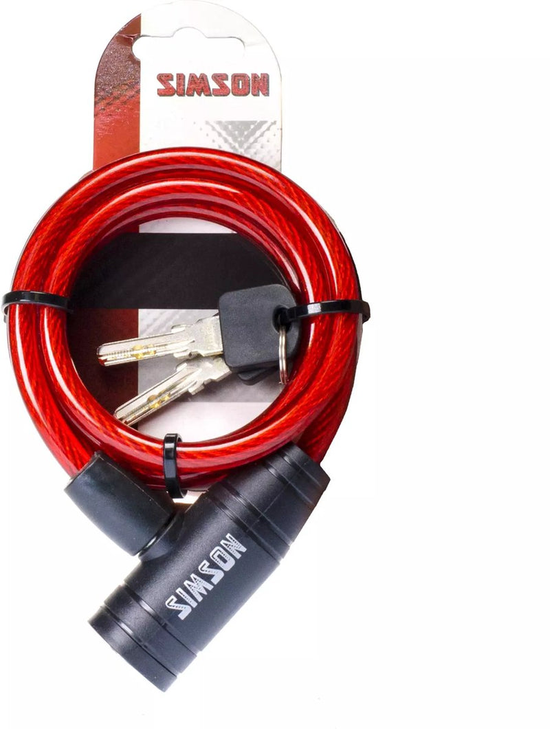 Afbeelding laden in galerijviewer, Simson spiraalkabelslot kinder 8mm 90cm
