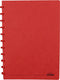 Atoma schrift | ft a4 | 144 bladzijden | geruit 5 mm | rood