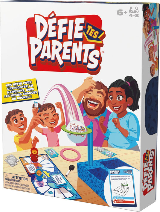 Spin master games versla je ouders! editie 2025 met nieuwe uitdagingen en kaarten, vriendschappelijk familiespel, leuke activiteit voor kinderen, volwassenen en spelletjesavond met het hele gezin, 4-8 spelers