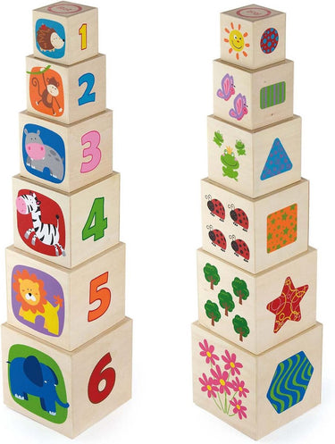 Vigatoys educatief spel - stapelkubus