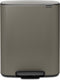 Brabantia bo prullenbak - 60 liter - 1 vak - platinum