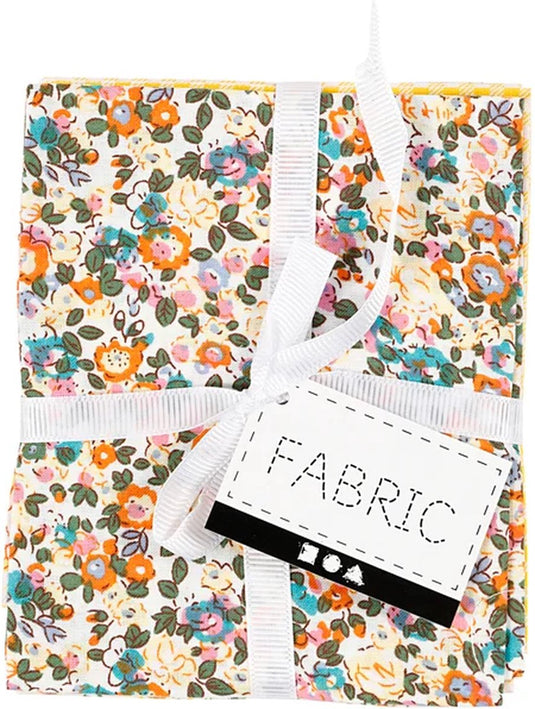 Creativ company patchwork stof geel 45x55cm, 4st.