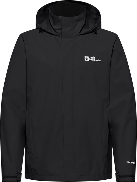 Jack wolfskin trailtime 2l jkt m heren outdoorjas - black