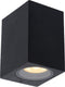 Lucide zaro - wandspot wandlamp binnen buiten - 1xgu10 - ip44 - zwart
