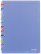 Atoma atome tutty frutti schrift - a4 - 144 pagina's - gelinieerd - transparant blauw