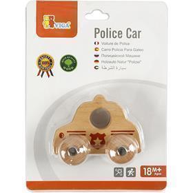 Afbeelding laden in galerijviewer, Https: www.cchobby.nl viga-kleine-houten-politiewagen-politieauto-afm-9x7-5-cm-1-stuk
