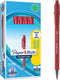 Paper mate flexgrip ultra-balpen met drukknop | medium punt (1,0 mm) | rood | 12 stuks