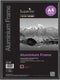 Seco fotolijst a4 - 21 x 29.7cm - zwart geborsteld aluminium - met standaard - 11mm frame - se-ala4-bk