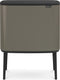 Brabantia bo touch bin prullenbak - 36 liter - 1 vak - platinum
