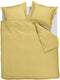 Ambiante satin uni dekbedovertrek - lits-jumeaux - 240x200 220 cm - licht geel