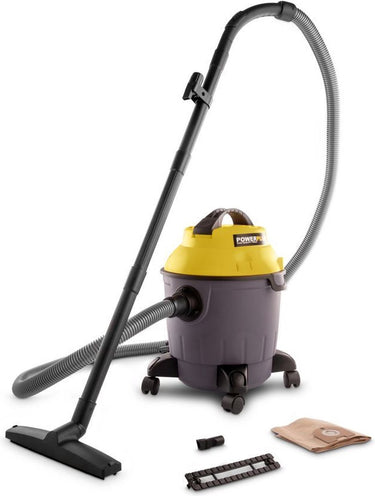 Powerplus elektrische stofzuiger nat-droog powx321 - 1000w stofzuiger keuken, vloer, tapijt - 18l tank - met 3 acc.