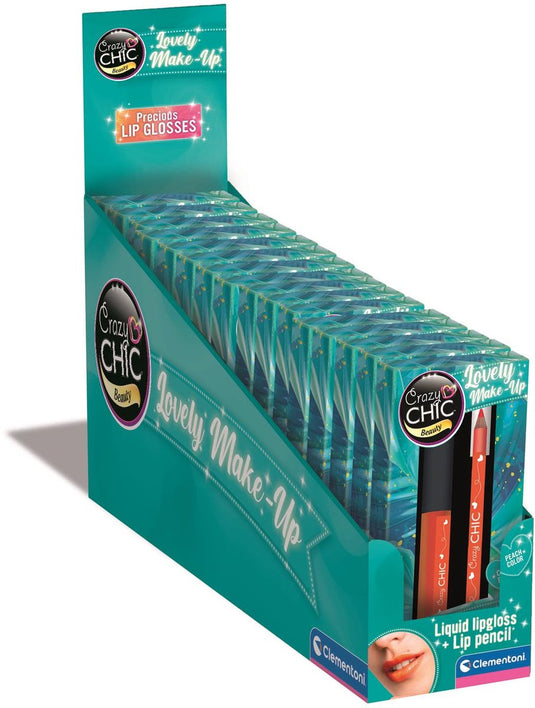 Clementoni crazy chic lipgloss en lipliner aardbei