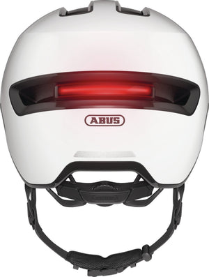 Abus fietshelm hud-y shiny white s - 51-55 cm - wit - geschikt voor gebruik op elektrische fietsen - stadsfietsen - 280 g