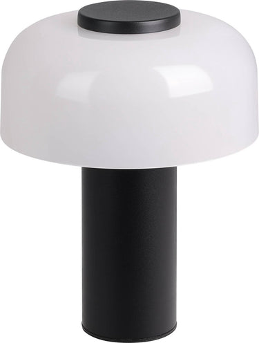 Eglo ponente tafellamp - aanraakdimmer - draadloos - led - 20 cm - zwart wit - instelbaar wit licht - oplaadbaar - buiten en binnen