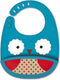 Skip hop zoo fold go siliconen slabbetje - owl