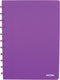 Atoma trendy schrift, ft a4, 144 bladzijden, gelijnd, transparant paars