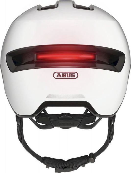 Abus fietshelm hud-y ace shiny white s - 51-55 cm - wit - geschikt voor gebruik op elektrische fietsen - stadsfietsen - 400 g