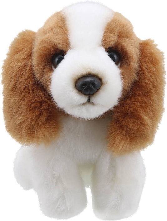 The puppet company handpop king charles spaniel knuffel hond speelgoed.