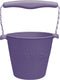 Scrunch speelgoedemmer - paars - opvouwbaar - recycleerbaar