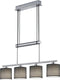 Trio garda - hanglamp - nikkel mat - excl. 4x e14 28w