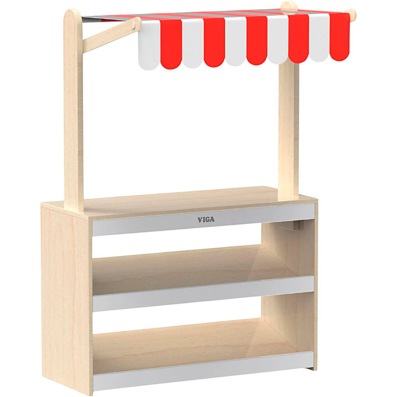 Afbeelding laden in galerijviewer, Https: www.cchobby.nl viga-voedselkraampje-met-luifel-h-122-cm-l-80-b-44-cm-1-stuk
