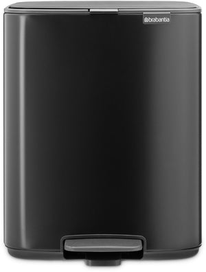 Brabantia bo pedaalemmer - 12 liter - matt black
