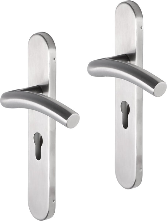 Impresso conway rvs geborsteld op ovaal schild