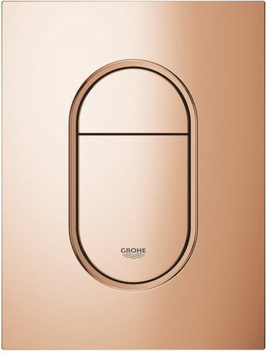 Grohe arena cosmopolitan s bedieningspaneel toilet - verticaal - dual flush - warm sunset (glanzend brons) - slank formaat