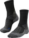 Falke tk1 cool anti-blaar dik lyocell functioneel materiaal wandelsokken heren zwart - maat 46-48