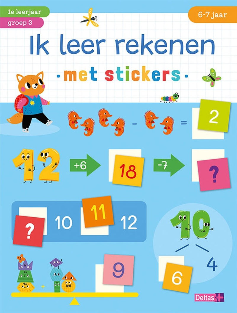 Load image into Gallery viewer, Deltas ik leer rekenen met stickers 6-7 jaar
