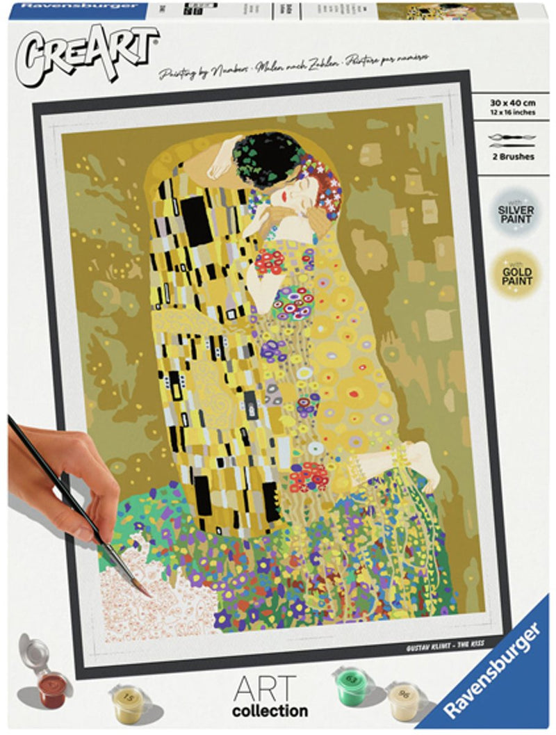 Load image into Gallery viewer, Ravensburger the kiss (klimt) - schilderen op nummer voor volwassenen
