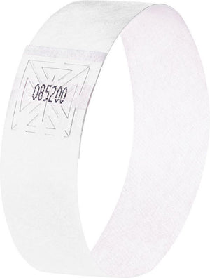 Sigel evenementenbandjes super soft 225x25mm 120 stuks wit